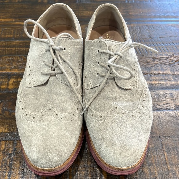 Cole Haan Shoes - Wingtips Suede Oxford Cole Haan Lunargrand Nike Rubber soles, retro style EUC